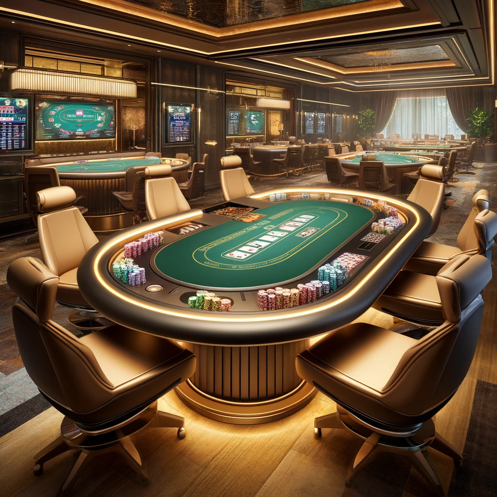 Spectacular poker table